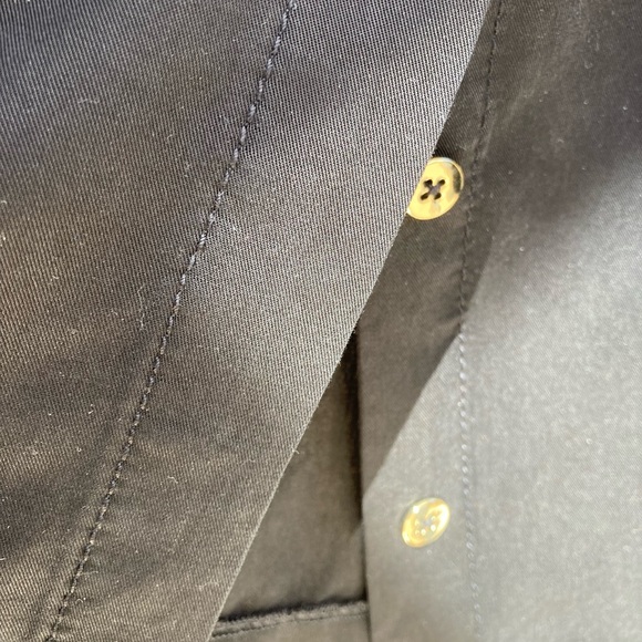 WHBM Twill shirt dress - never worn w/tag/extra button. No rips, tears, stains. - Picture 6 of 6